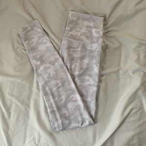 white camo leggings
